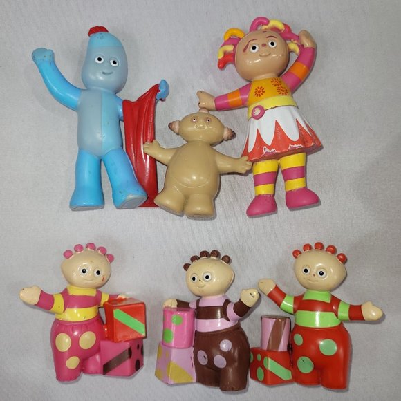 In The Night Garden 2007 Mini Figure 6 Set Soft Cozy World & Ninky Nonk Train - Picture 2 of 5